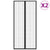 Insect Door Curtains 2 pcs with Magnet Blocks Black 220x110 cm