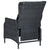 Reclining Garden Chair with Cushions Poly Rattan Dark Grey