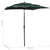 3-Tier Garden Parasol with Aluminium Pole Green 2x2 m