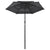 3-Tier Garden Parasol with Aluminium Pole Anthracite 2 m