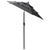 3-Tier Garden Parasol with Aluminium Pole Anthracite 2 m