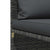 Sectional Corner Sofa with Cushions Grey Poly Rattan