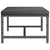 Sectional Footrest with Cushion Grey Poly Rattan