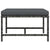 Sectional Footrest with Cushion Grey Poly Rattan