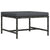 Sectional Footrest with Cushion Grey Poly Rattan