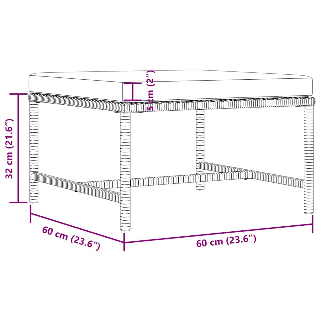 3 Piece Garden Sofa Set with Cushions Grey Poly Rattan