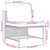 Sectional Middle Sofa with Cushions Black Poly Rattan