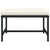 Sectional Footrest with Cushion Black Poly Rattan