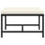 Sectional Footrest with Cushion Black Poly Rattan