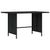Garden Dining Table Black 110x70x65 cm Poly Rattan