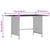 Garden Dining Table Black 110x70x65 cm Poly Rattan
