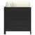 2-Seater Garden Sofa with Cushions Black Poly Rattan