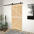 Sliding Door with Hardware Set 80x210 cm Solid Pine Wood