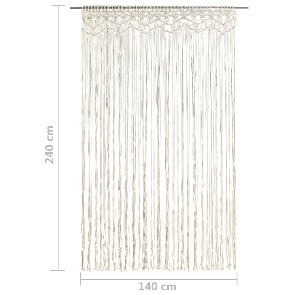 Macrame Curtain 140x240 cm Cotton