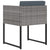 9 Piece Garden Dining Set with Cushions Poly Rattan Grey
