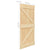 Sliding Door with Hardware Set 80x210 cm Solid Pine Wood