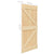 Sliding Door with Hardware Set 80x210 cm Solid Pine Wood