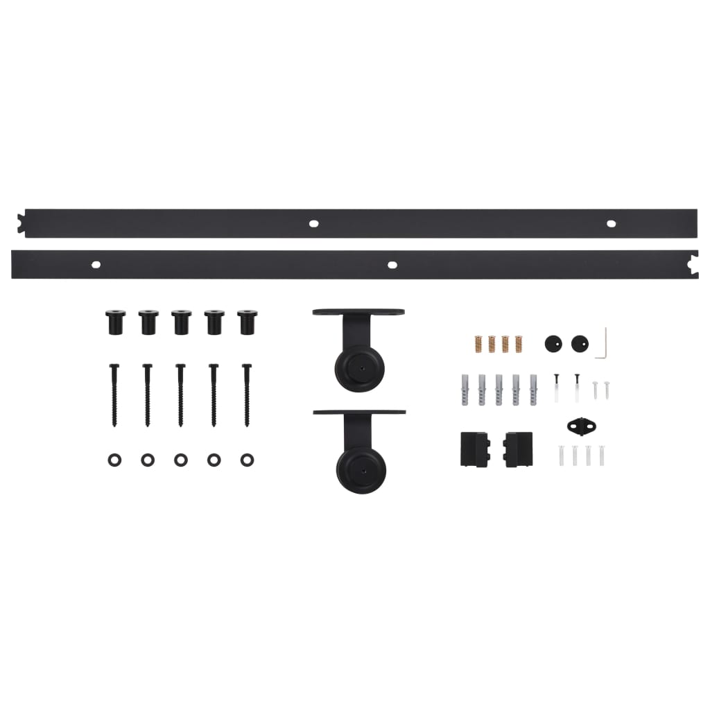 Sliding Door with Hardware Set 80x210 cm Solid Pine Wood