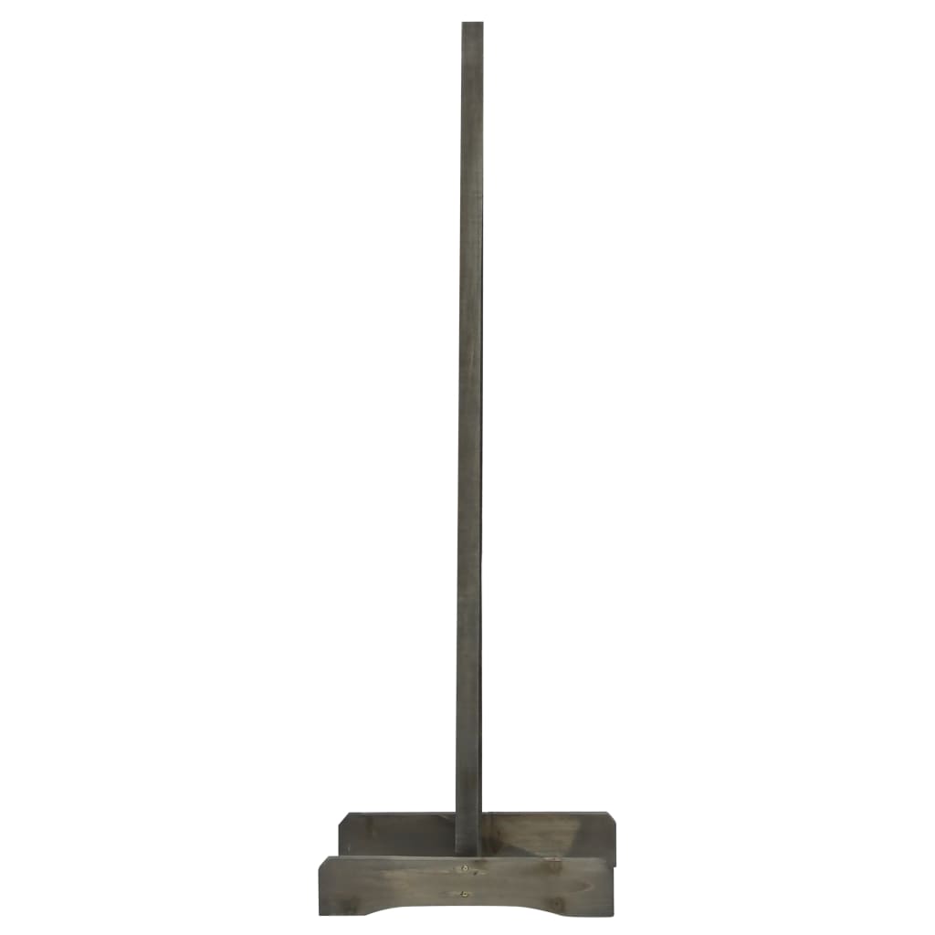 Garden Trellis Fence Grey 120x90 cm Solid Firwood