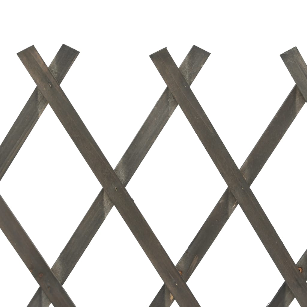 Garden Trellis Fence Grey 120x90 cm Solid Firwood