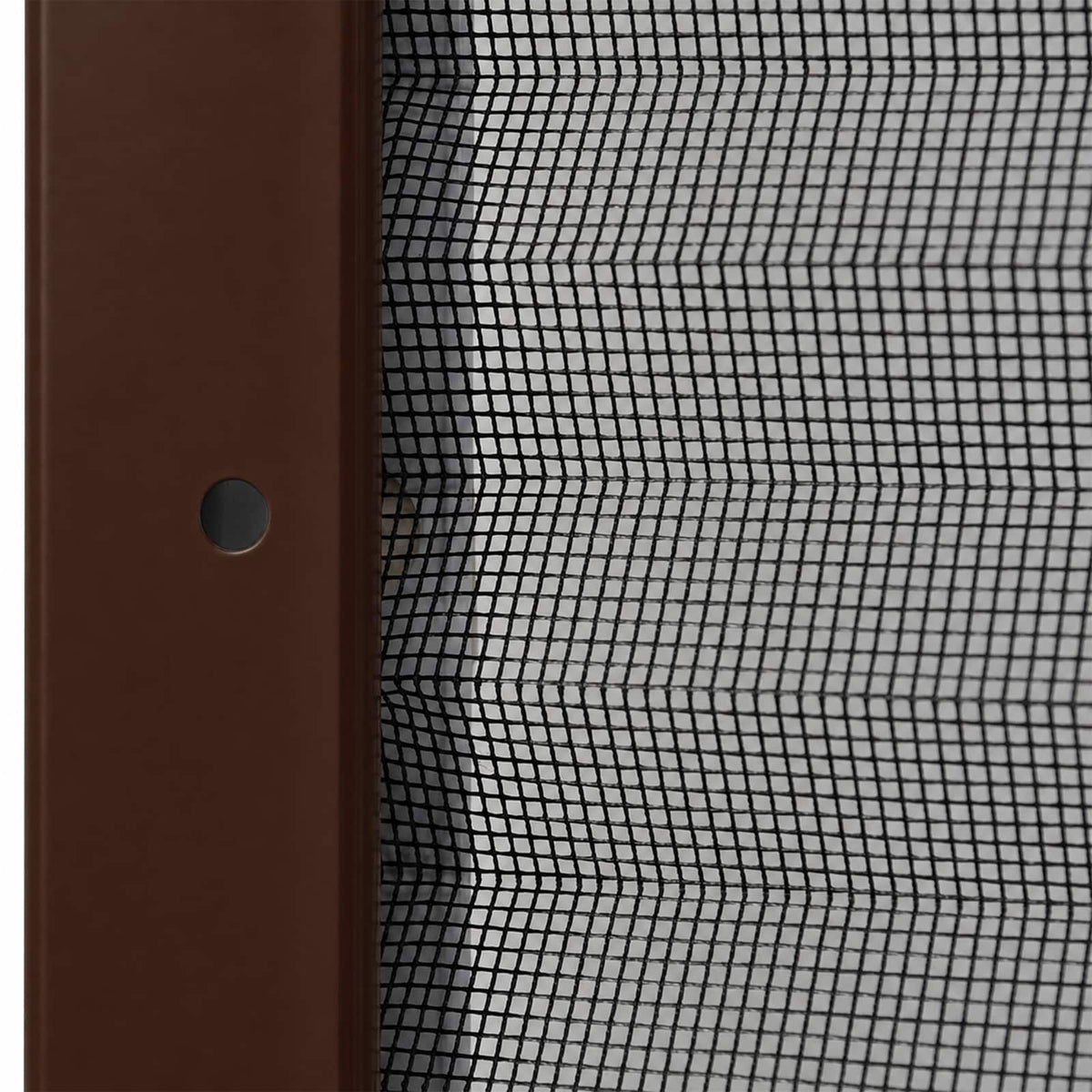 Plisse Insect Screen for Windows Aluminium Brown 80x100 cm