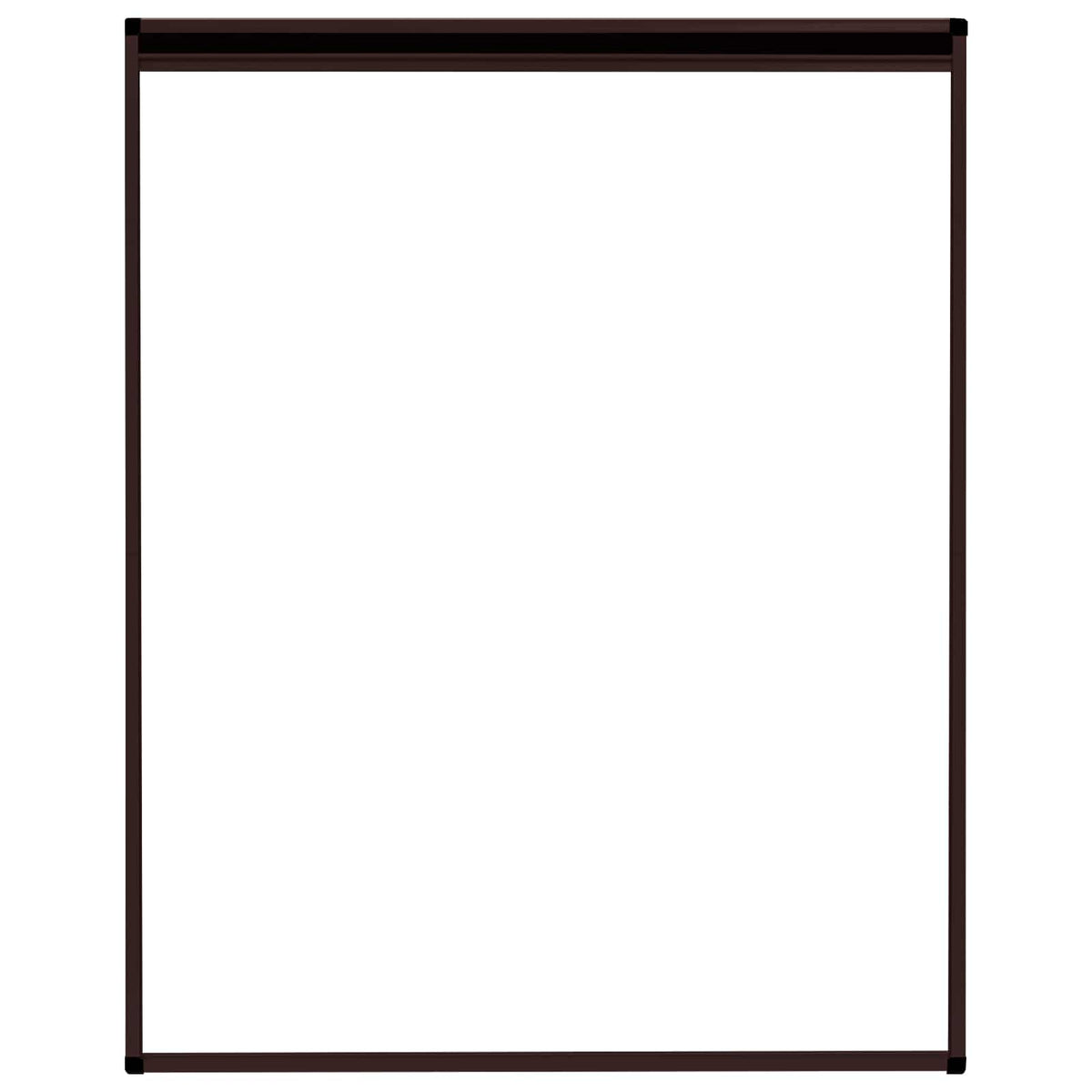 Plisse Insect Screen for Windows Aluminium Brown 80x100 cm