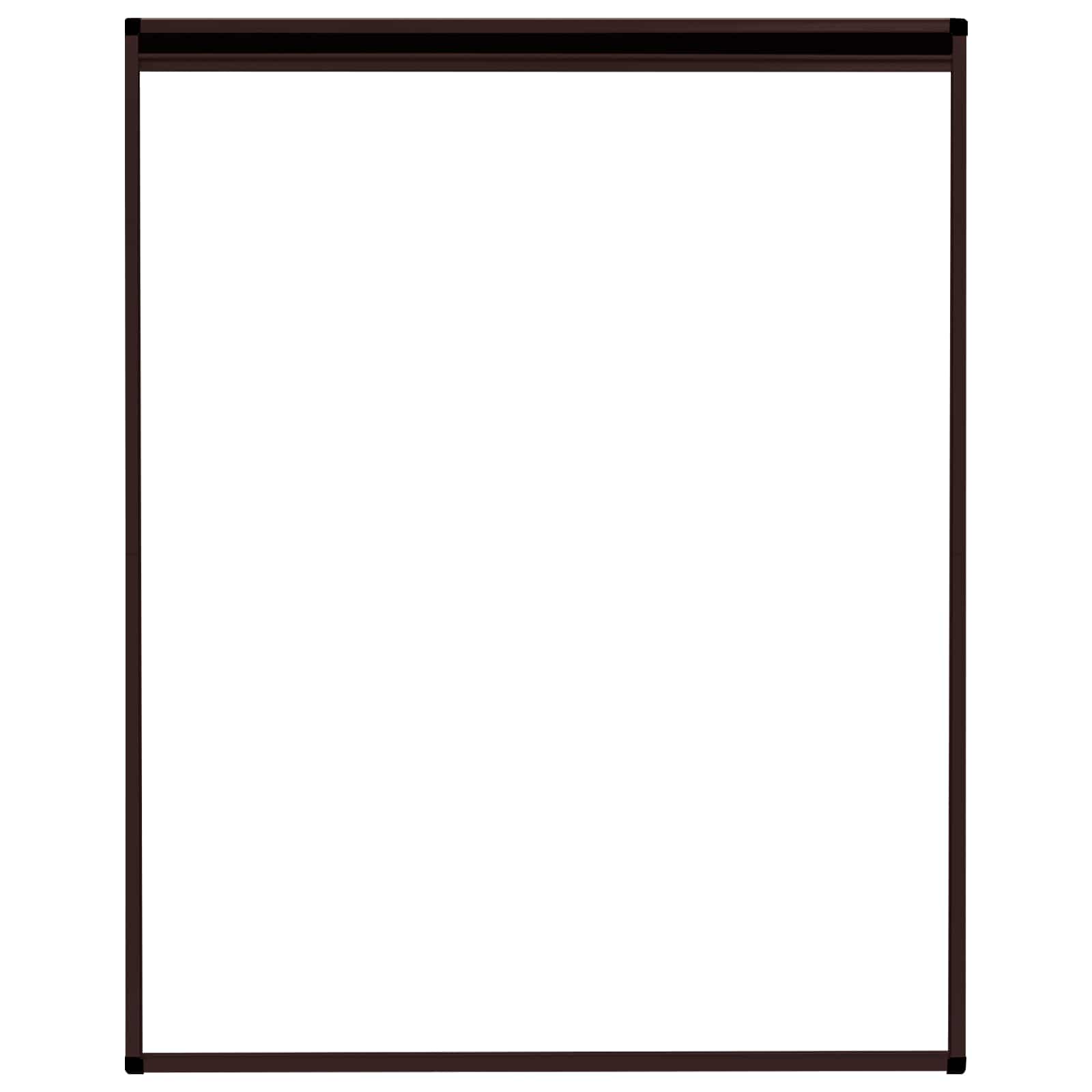 Plisse Insect Screen for Windows Aluminium Brown 80x100 cm