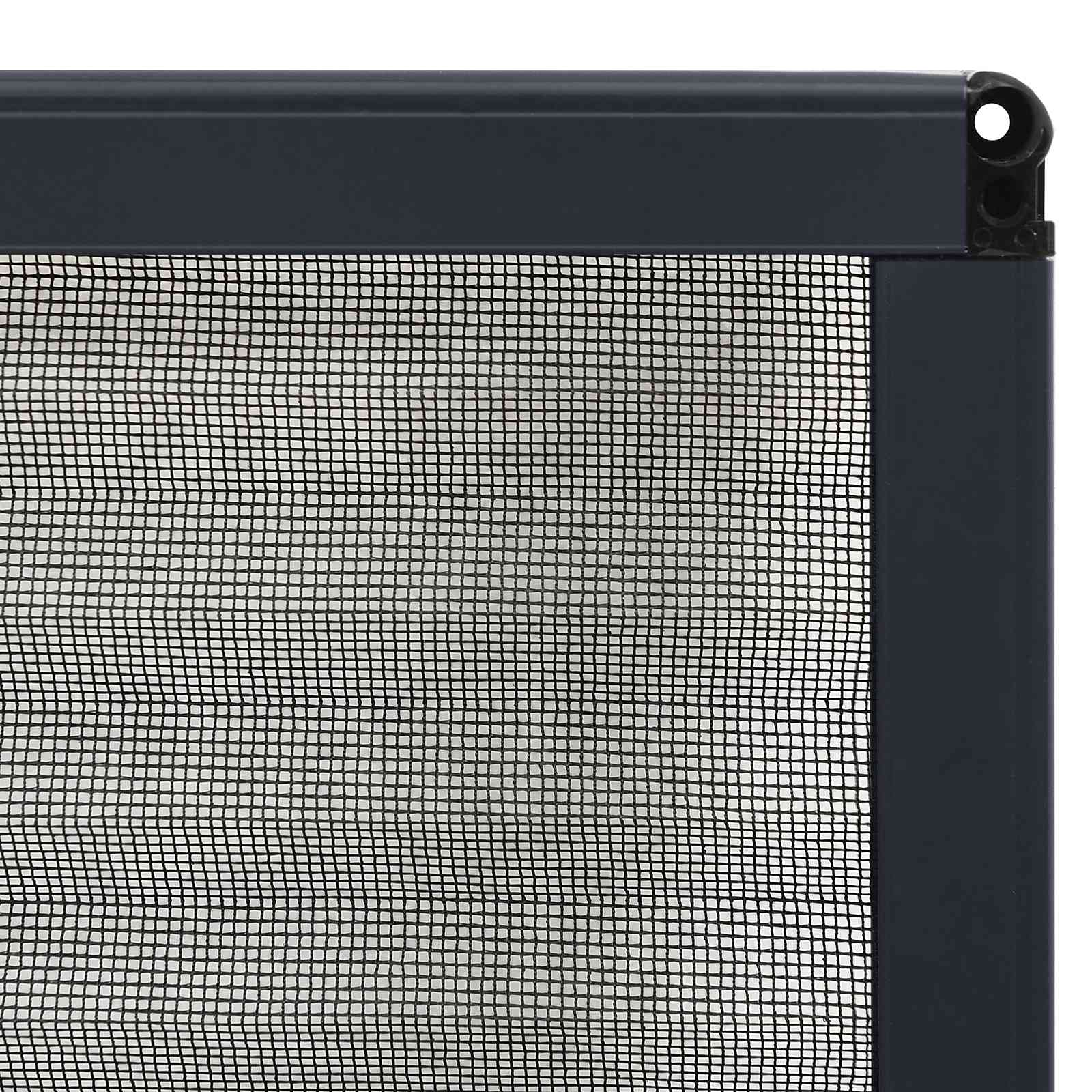 Plisse Insect Screen for Windows Aluminium Anthracite 60x80 cm