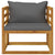 10 Piece Garden Lounge Set with Cushion Solid Acacia Wood