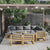 10 Piece Garden Lounge Set with Cushion Solid Acacia Wood