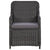 9 Piece Outdoor Dining Set Poly Rattan Black