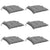 Chair Cushions 6 pcs Grey 40x40x7 cm Oxford Fabric