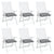 Chair Cushions 6 pcs Grey 40x40x7 cm Oxford Fabric