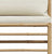 2 Piece Garden Lounge Set with Cream White Cushions Bamboo