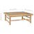 2 Piece Garden Lounge Set with Dark Grey Cushions Bamboo