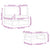 2 Piece Garden Lounge Set with Dark Grey Cushions Bamboo
