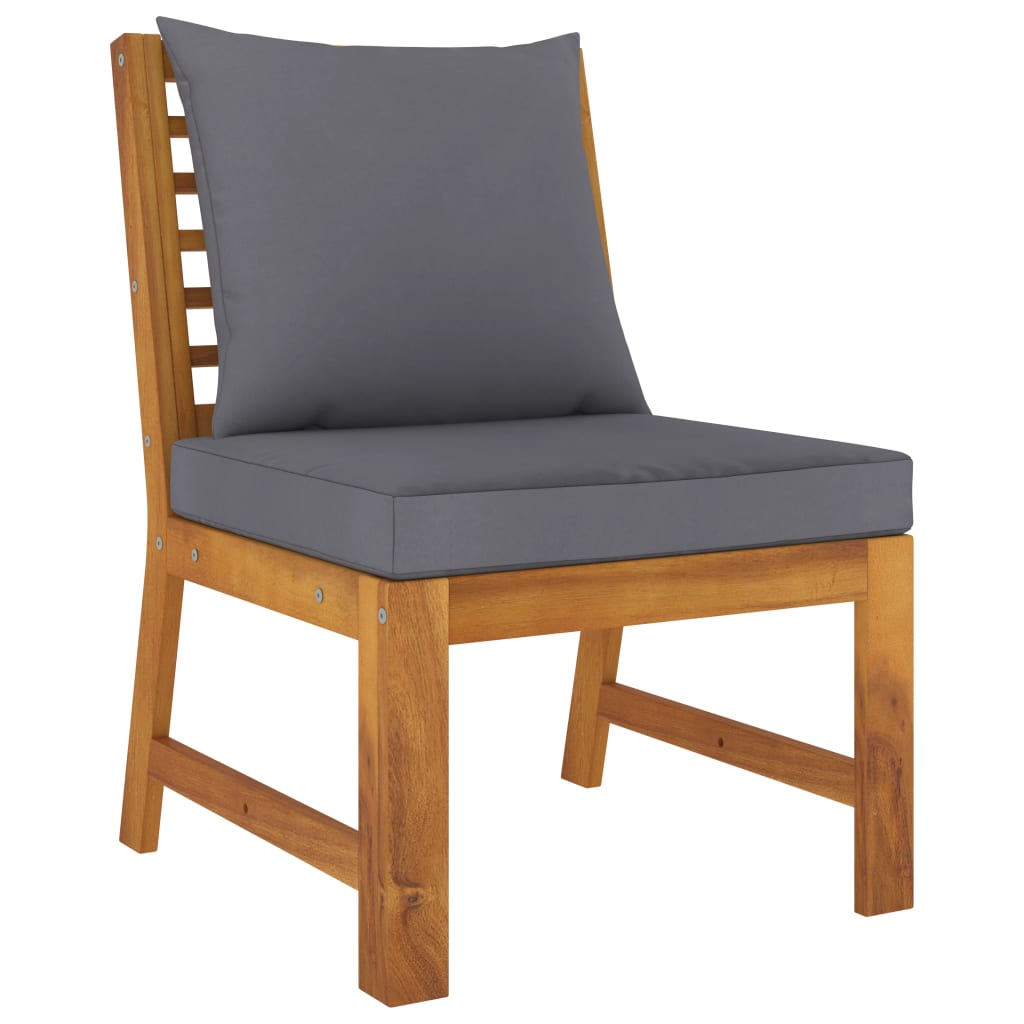 9 Piece Garden Lounge Set with Cushion Solid Acacia Wood