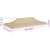 Party Tent Roof 6x3 m Beige 270 g/m²