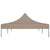 Party Tent Roof 6x3 m Taupe 270 g/m²