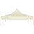 Party Tent Roof 2x2 m Cream 270 g/m²