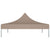 Party Tent Roof 2x2 m Taupe 270 g/m²