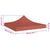 Party Tent Roof 2x2 m Terracotta 270 g/m²