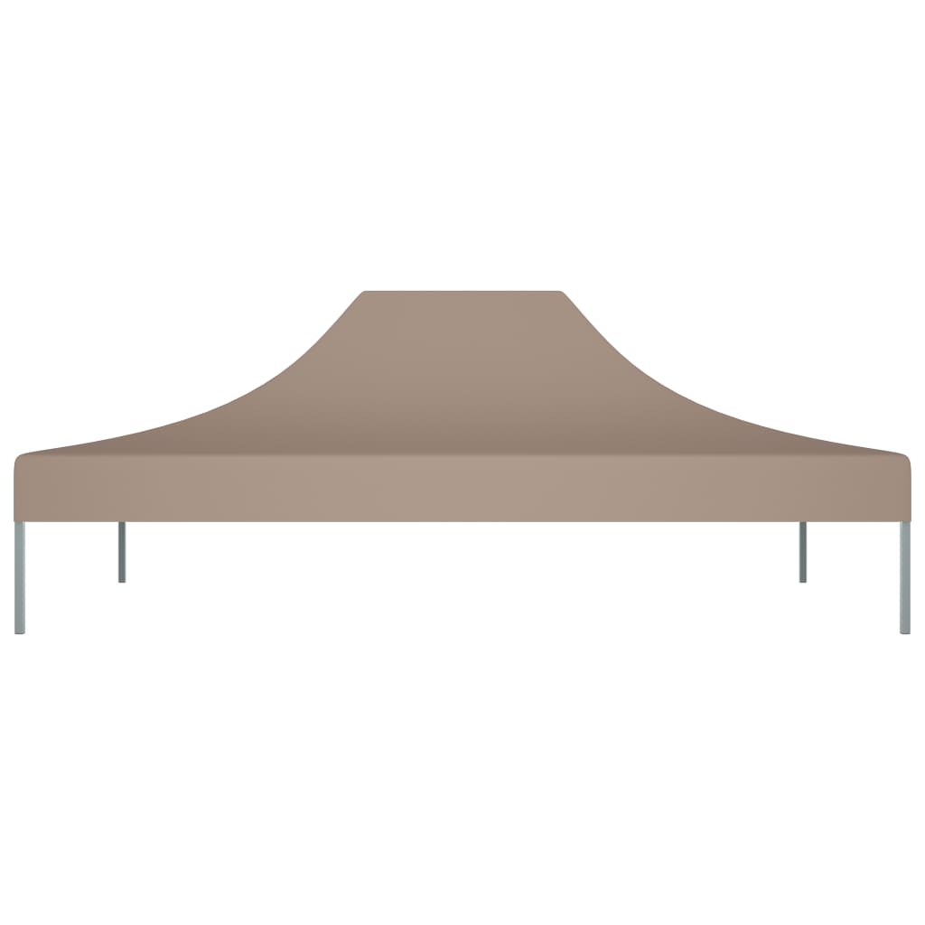 Party Tent Roof 4.5x3 m Taupe 270 g/m²