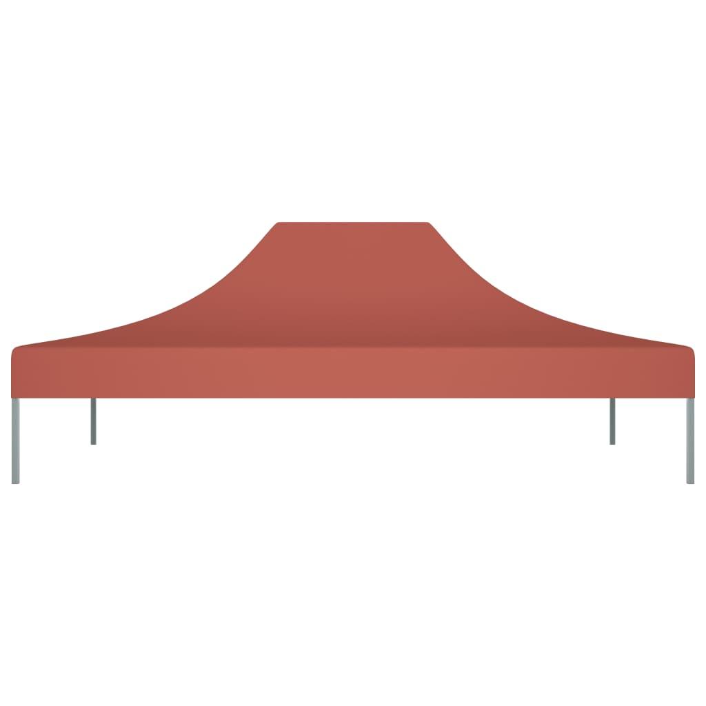 Party Tent Roof 4.5x3 m Terracotta 270 g/m²