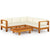 6 Piece Garden Lounge Set with Cushions 100x60 cm Acacia Wood