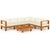 7 Piece Garden Lounge Set with Cushions 100x60 cm Acacia Wood