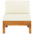 7 Piece Garden Lounge Set with Cushions 100x60 cm Acacia Wood