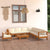 9 Piece Garden Lounge Set with Cream White Cushions Acacia Wood