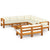 9 Piece Garden Lounge Set with Cream White Cushions Acacia Wood