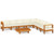 9 Piece Garden Lounge Set with Cushions 100x60 cm Acacia Wood